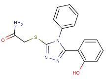 2-{[5-(2-hydroxyphenyl)-4-phenyl-4H-1,2,4-triazol-3-yl]thio}acetamide