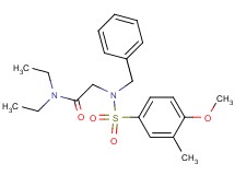 N~2~-benzyl-N~1~,N~1~-diethyl-N~2~-[(4-methoxy-3-methylphenyl)sulfonyl]glycinamide
