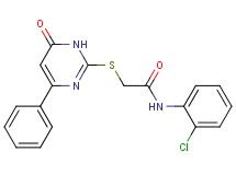 N-(2-chlorophenyl)-2-[(6-oxo-4-phenyl-1,6-dihydro-2-pyrimidinyl)thio]acetamide