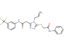 2-{4-allyl-5-[(2-anilino-2-oxoethyl)thio]-4H-1,2,4-triazol-3-yl}-N-[3-(trifluoromethyl)phenyl]acetamide