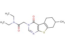 N,N-diethyl-2-(7-methyl-4-oxo-5,6,7,8-tetrahydro[1]benzothieno[2,3-d]pyrimidin-3(4H)-yl)acetamide