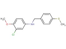 (3-chloro-4-methoxyphenyl)[4-(methylthio)benzyl]amine