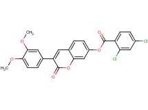 3-(3,4-dimethoxyphenyl)-2-oxo-2H-chromen-7-yl 2,4-dichlorobenzoate