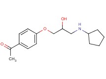 1-{4-[3-(cyclopentylamino)-2-hydroxypropoxy]phenyl}ethanone hydrochloride