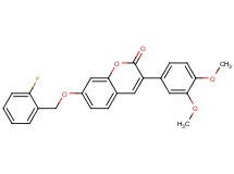 3-(3,4-dimethoxyphenyl)-7-[(2-fluorobenzyl)oxy]-2H-chromen-2-one