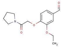 3-ethoxy-4-[2-oxo-2-(1-pyrrolidinyl)ethoxy]benzaldehyde