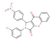 2-(3-chlorophenyl)-1-(4-nitrophenyl)-1,2-dihydrochromeno[2,3-c]pyrrole-3,9-dione