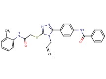 N-{4-[4-allyl-5-({2-[(2-methylphenyl)amino]-2-oxoethyl}thio)-4H-1,2,4-triazol-3-yl]phenyl}benzamide