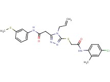 2-[4-allyl-5-({2-[(4-chloro-2-methylphenyl)amino]-2-oxoethyl}thio)-4H-1,2,4-triazol-3-yl]-N-[3-(methylthio)phenyl]acetamide
