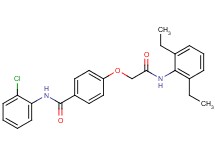 N-(2-chlorophenyl)-4-{2-[(2,6-diethylphenyl)amino]-2-oxoethoxy}benzamide