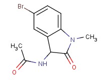 N-(5-bromo-1-methyl-2-oxo-2,3-dihydro-1H-indol-3-yl)acetamide