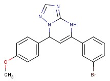 5-(3-bromophenyl)-7-(4-methoxyphenyl)-4,7-dihydro[1,2,4]triazolo[1,5-a]pyrimidine
