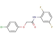 2-(4-chlorophenoxy)-N-(2,5-difluorophenyl)acetamide
