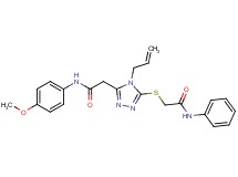 2-{4-allyl-5-[(2-anilino-2-oxoethyl)thio]-4H-1,2,4-triazol-3-yl}-N-(4-methoxyphenyl)acetamide