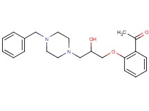 1-{2-[3-(4-benzyl-1-piperazinyl)-2-hydroxypropoxy]phenyl}ethanone dihydrochloride