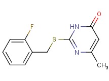 2-[(2-fluorobenzyl)thio]-6-methyl-4(3H)-pyrimidinone