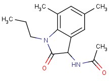 N-(5,7-dimethyl-2-oxo-1-propyl-2,3-dihydro-1H-indol-3-yl)acetamide