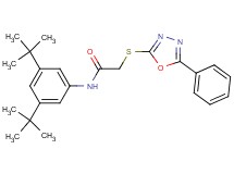 N-(3,5-di-tert-butylphenyl)-2-[(5-phenyl-1,3,4-oxadiazol-2-yl)thio]acetamide