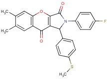2-(4-fluorophenyl)-6,7-dimethyl-1-[4-(methylthio)phenyl]-1,2-dihydrochromeno[2,3-c]pyrrole-3,9-dione