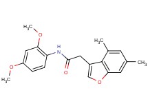 N-(2,4-dimethoxyphenyl)-2-(4,6-dimethyl-1-benzofuran-3-yl)acetamide