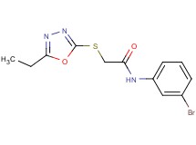 N-(3-bromophenyl)-2-[(5-ethyl-1,3,4-oxadiazol-2-yl)thio]acetamide