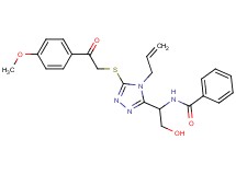 N-[1-(4-allyl-5-{[2-(4-methoxyphenyl)-2-oxoethyl]thio}-4H-1,2,4-triazol-3-yl)-2-hydroxyethyl]benzamide
