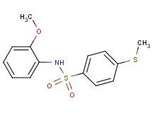 N-(2-methoxyphenyl)-4-(methylthio)benzenesulfonamide