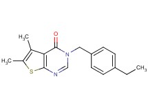 3-(4-ethylbenzyl)-5,6-dimethylthieno[2,3-d]pyrimidin-4(3H)-one