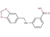 3-[(1,3-benzodioxol-5-ylmethyl)amino]benzoic acid