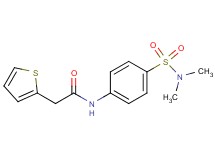 N-{4-[(dimethylamino)sulfonyl]phenyl}-2-(2-thienyl)acetamide