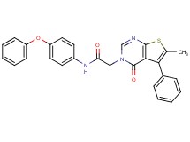 2-(6-methyl-4-oxo-5-phenylthieno[2,3-d]pyrimidin-3(4H)-yl)-N-(4-phenoxyphenyl)acetamide