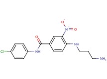 4-[(3-aminopropyl)amino]-N-(4-chlorophenyl)-3-nitrobenzamide