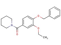 1-[4-(benzyloxy)-3-ethoxybenzoyl]piperidine