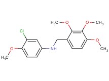 (3-chloro-4-methoxyphenyl)(2,3,4-trimethoxybenzyl)amine