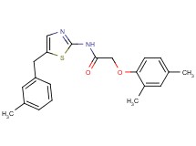 2-(2,4-dimethylphenoxy)-N-[5-(3-methylbenzyl)-1,3-thiazol-2-yl]acetamide