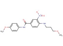 N-(4-methoxyphenyl)-4-[(3-methoxypropyl)amino]-3-nitrobenzamide