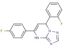 7-(2-fluorophenyl)-5-(4-fluorophenyl)-4,7-dihydro[1,2,4]triazolo[1,5-a]pyrimidine
