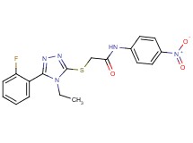 2-{[4-ethyl-5-(2-fluorophenyl)-4H-1,2,4-triazol-3-yl]thio}-N-(4-nitrophenyl)acetamide