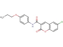 6-chloro-2-oxo-N-(4-propoxyphenyl)-2H-chromene-3-carboxamide