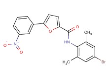 N-(4-bromo-2,6-dimethylphenyl)-5-(3-nitrophenyl)-2-furamide