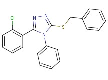 3-(benzylthio)-5-(2-chlorophenyl)-4-phenyl-4H-1,2,4-triazole