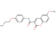 6-methoxy-2-oxo-N-(4-propoxyphenyl)-2H-chromene-3-carboxamide