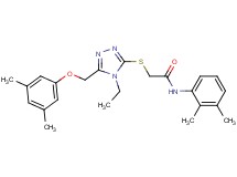 2-({5-[(3,5-dimethylphenoxy)methyl]-4-ethyl-4H-1,2,4-triazol-3-yl}thio)-N-(2,3-dimethylphenyl)acetamide