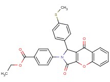 ethyl 4-[1-[4-(methylthio)phenyl]-3,9-dioxo-3,9-dihydrochromeno[2,3-c]pyrrol-2(1H)-yl]benzoate