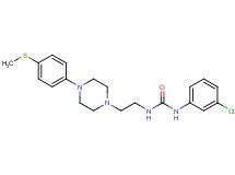 N-(3-chlorophenyl)-N'-(2-{4-[4-(methylthio)phenyl]-1-piperazinyl}ethyl)urea
