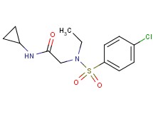 N~2~-[(4-chlorophenyl)sulfonyl]-N~1~-cyclopropyl-N~2~-ethylglycinamide