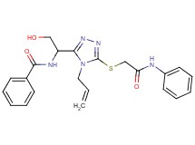 N-(1-{4-allyl-5-[(2-anilino-2-oxoethyl)thio]-4H-1,2,4-triazol-3-yl}-2-hydroxyethyl)benzamide