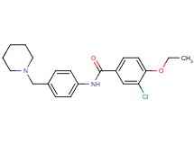 3-chloro-4-ethoxy-N-[4-(1-piperidinylmethyl)phenyl]benzamide