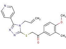 2-{[4-allyl-5-(4-pyridinyl)-4H-1,2,4-triazol-3-yl]thio}-1-(4-methoxy-3-methylphenyl)ethanone