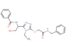 N-[1-(5-{[2-(benzylamino)-2-oxoethyl]thio}-4-ethyl-4H-1,2,4-triazol-3-yl)-2-hydroxyethyl]benzamide